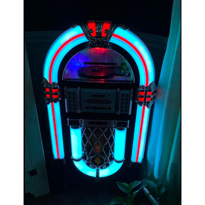 Retro Jukebox Wireless Sound System with Turntable & Reviews